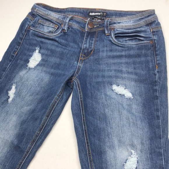 VINTAGE DOLLHOUSE DISTRESSED CHARLEY SKINNY 7/27x30 😎 - Picture 2 of 14